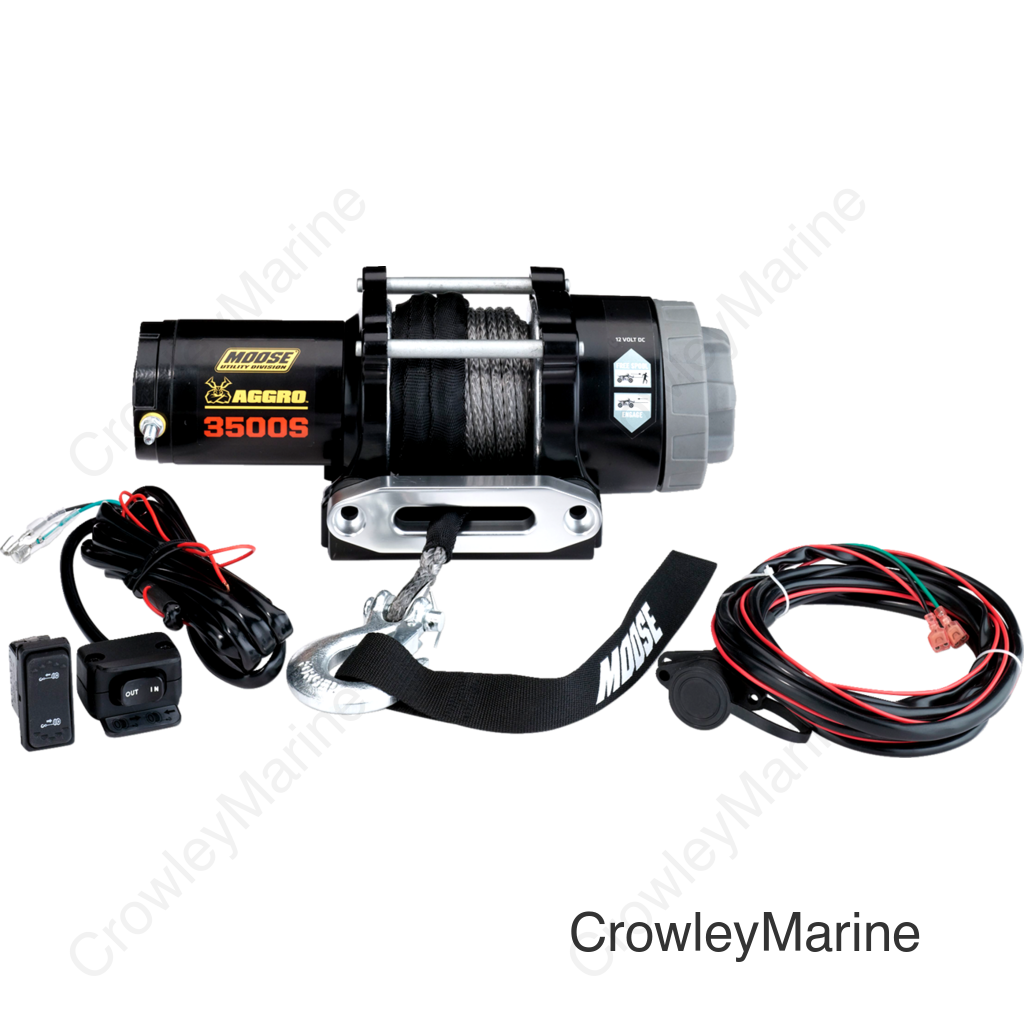 WINCH 3500LB W/SYN RP MSE