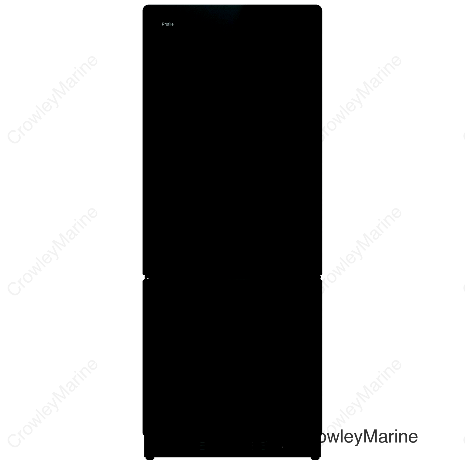 GE® Appliances PBV10R5VBB GE Profile™ Bottom Freezer Refrigerator Glass w/ Black Appearance