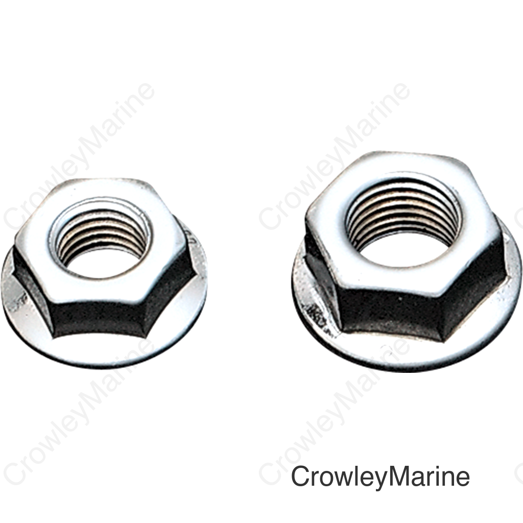 NUT FLANGE 3/8-24 CHROME