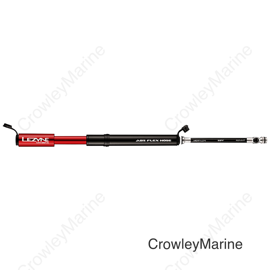 Lezyne Lite Drive Frame Pump: Small Gloss Red