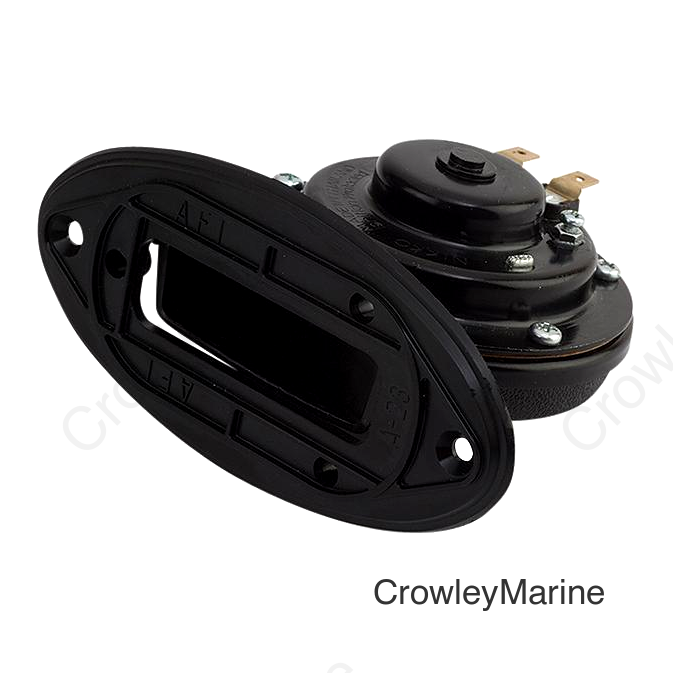 SeaDog 431230 Drop In 4 Amp 108 DB Horn V.2 with Grills | Powder Coated Steel & Injected Molded Nylon