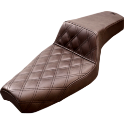 Step-Up Seat - Front Lattice Stitch - Brown - XL