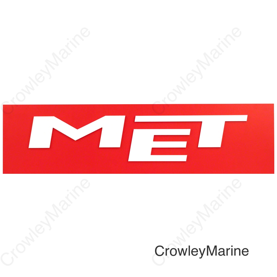 MET Helmets Raised Letter Dealer Sign