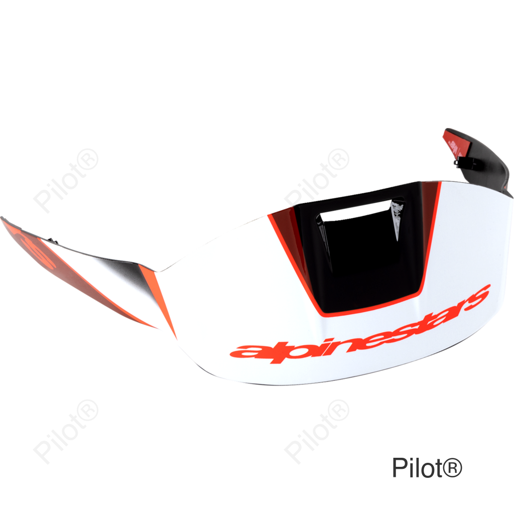 Supertech R10 Spoiler - Standard - Team - Black/Carbon Red/Gloss White