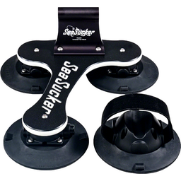 SeaSucker Talon 1-Bike Roof Rack - HUSKE QR Fork Mount and Rear Wheel Holder Black