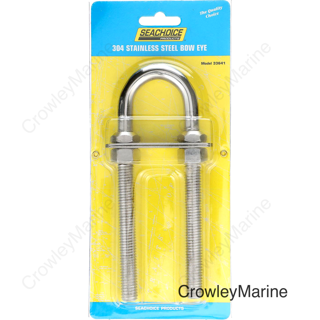 Seachoice Stainless Steel Bow Eye, 1/2 In. X 4-3/4 In. Thread