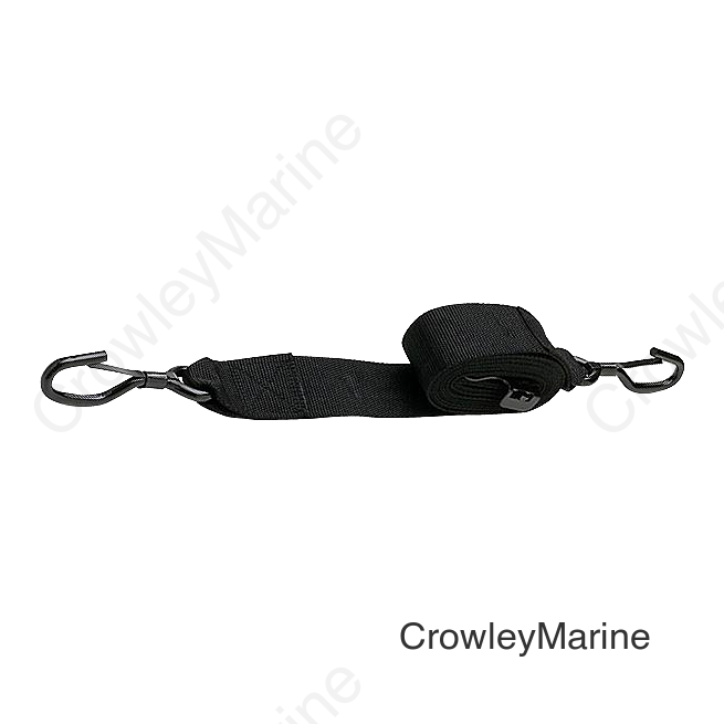 Seachoice Gunwale Trailer Tie Down Strap 2" Wide - Black