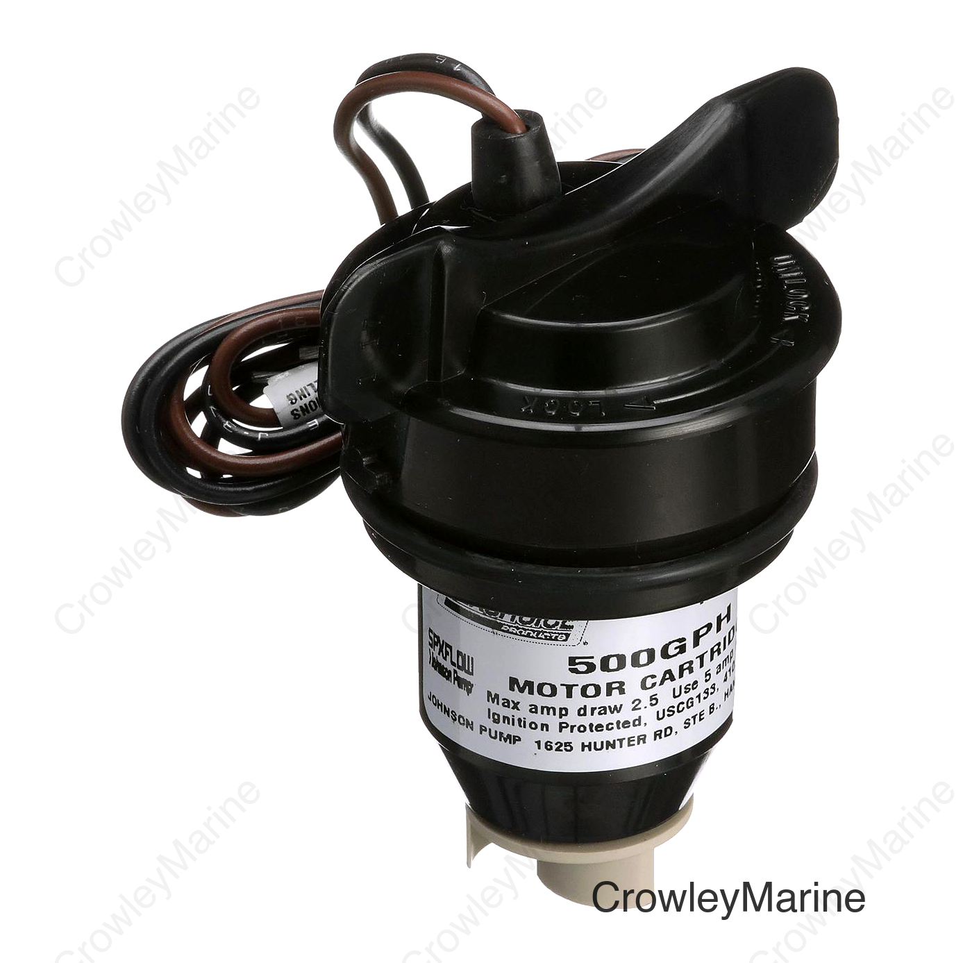 Seachoice Submersible Bilge Pump Replacement Motor Cartridge, 500 GPH, 2.5 Amps, 12V DC