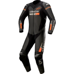 GP Force Chaser 1-Piece Leather Suit - Black/Red Fluorescent - US 38 / EU 48 thumbnail-1