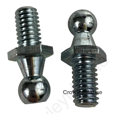 Ball Joint Stud; 0.39 Inch Ball Diameter; Set Of 2 (RV0000101)
