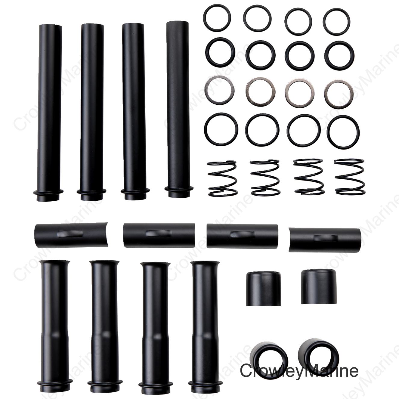 TUBE KIT P.ROD M8 BLK.