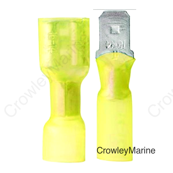 Ancor 320999 Marine Grade® Heat Shrink Disconnects, 12-10 Male, Yellow, 100/pk