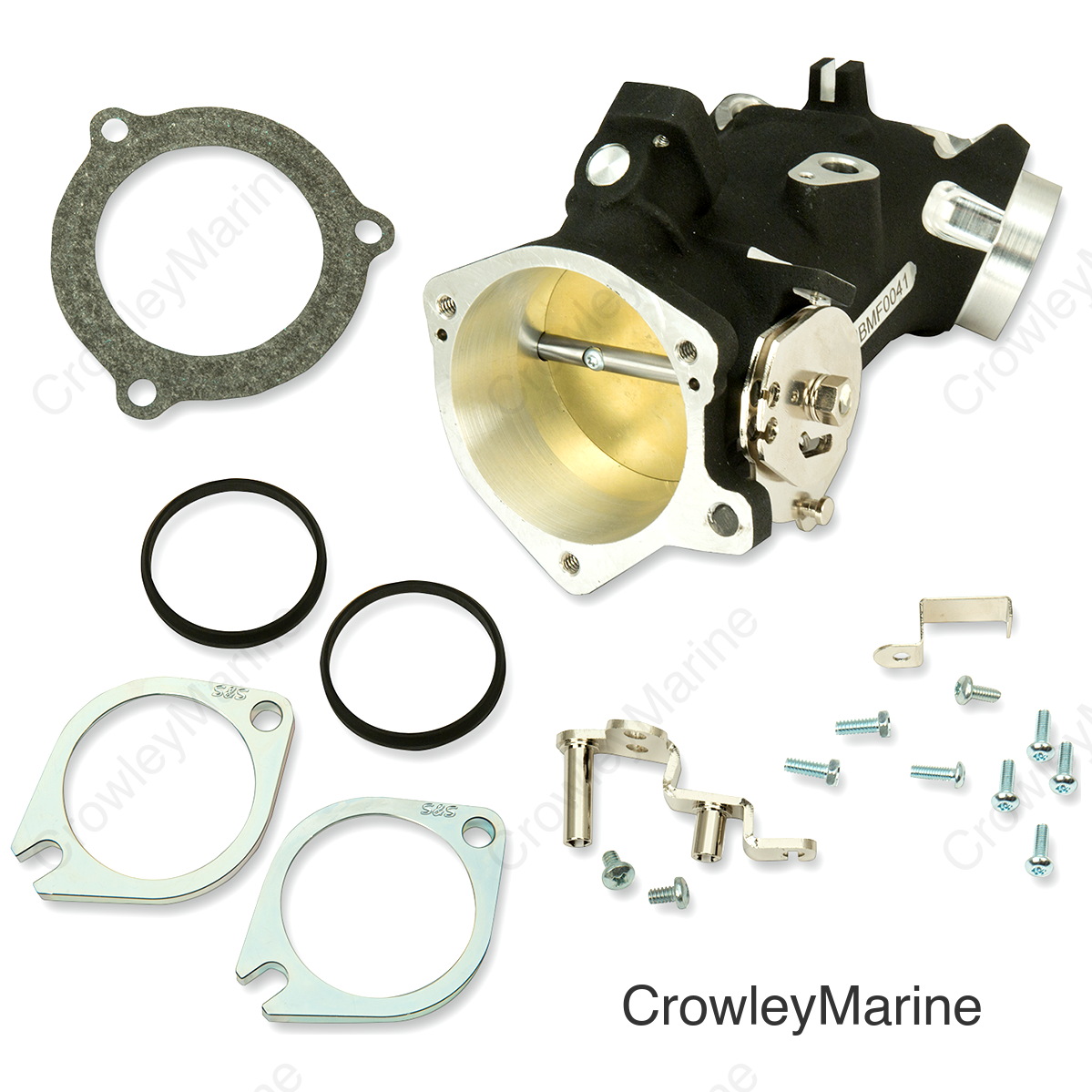 Throttle Hog Cable Operated Throttle Body Kit - Black - 66 mm - 124" Engine