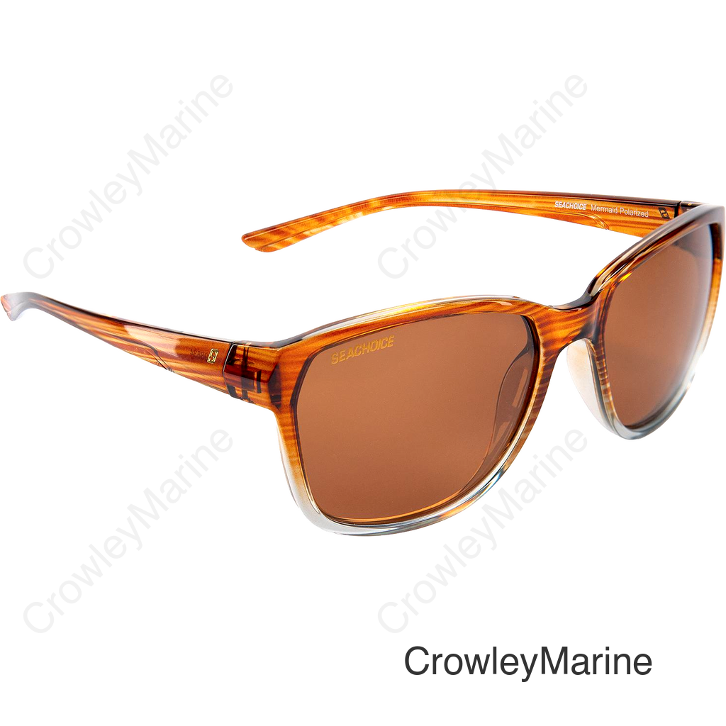 Seachoice 98834 "Mermaid" Polarized Ladies' Sunglasses, Frame: Sandstone Blue Fade, Lens: Amber