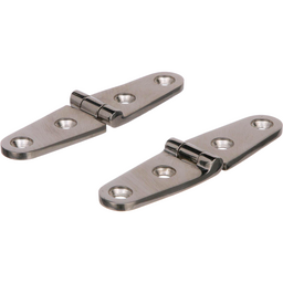 Seachoice Marine-Grade Strap Hinges, Polished 316 Stainless Steel, 4 in. X 1 in., Pack of 2 thumbnail-5