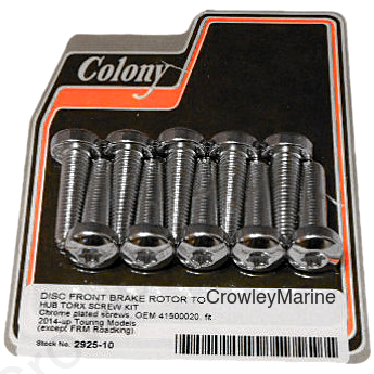 BRAKE ROTOR HARDWARE TORX SCREW KIT 14-UP TOURING