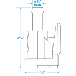Seachoice Deluxe Fuel Connector Hose Fitting for Yamaha/Mercury, Female, 3/8 In. Barb thumbnail-1