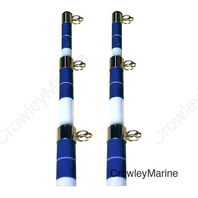 Telescoping Outrigger Pole-15' White/Blue