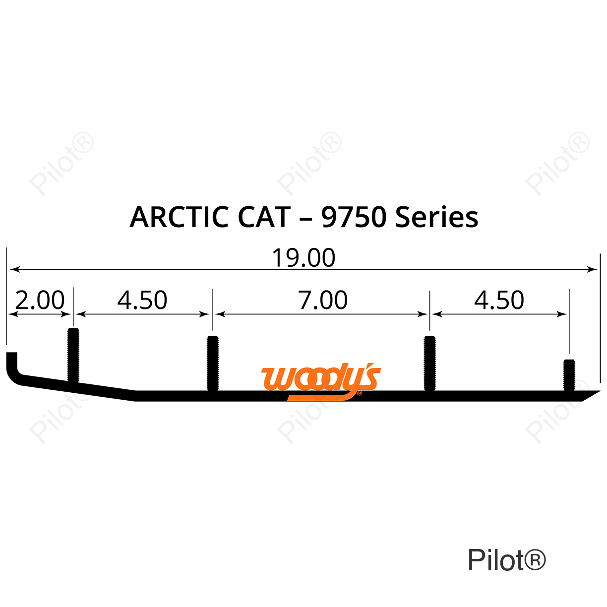 Ace™ Flat-Top® Carbide Runners - 6"