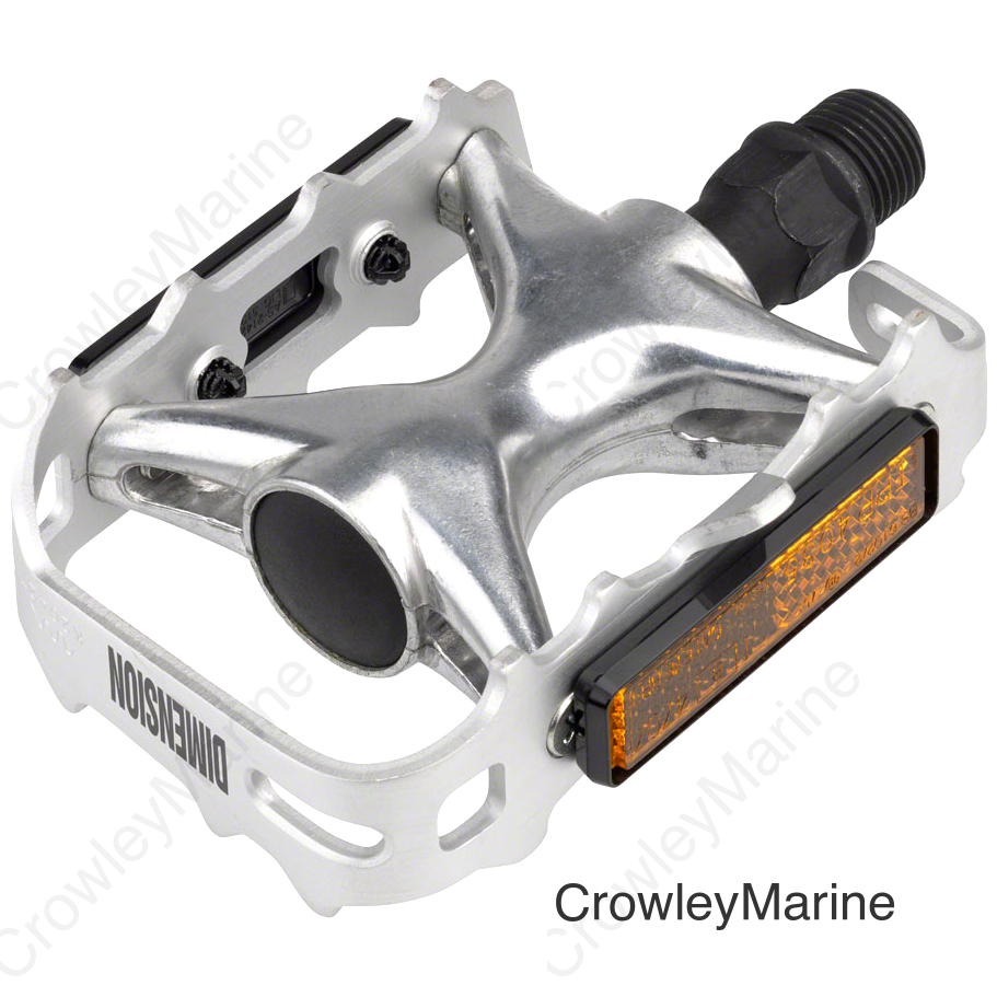 Dimension Mountain Pro Pedals - Platform Aluminum 9/16 Silver