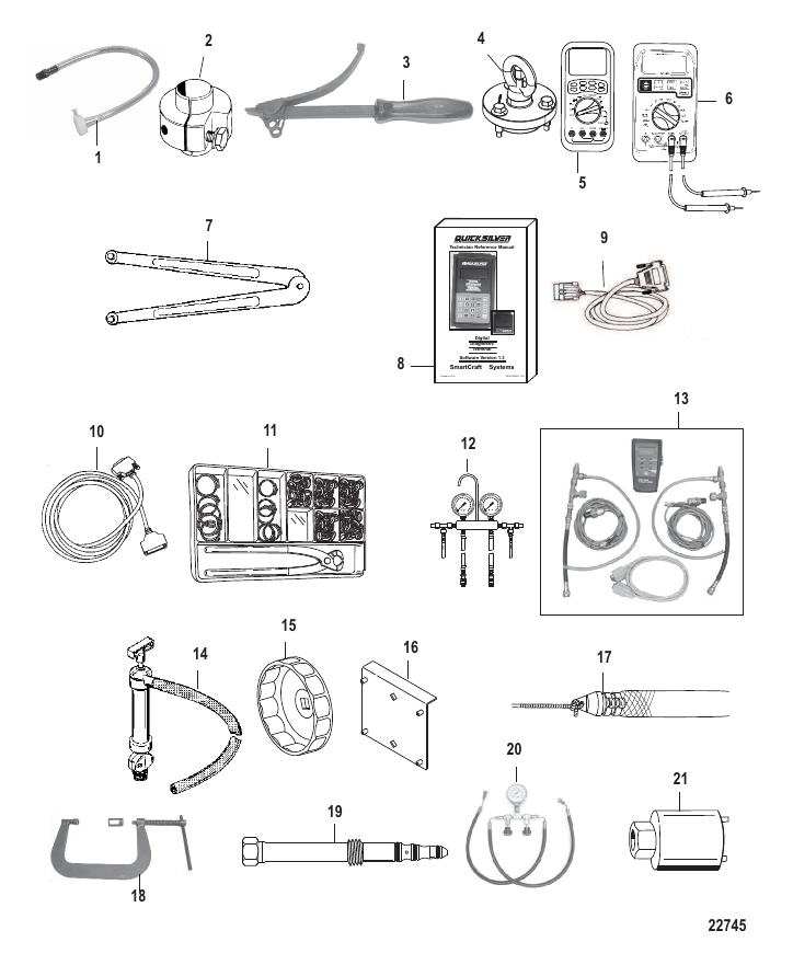 Serial Range Outboard 135 VERADO (4-STROKE)(4 CYL.) - 1B517159 THRU 2B576734 - Tools