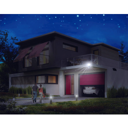 60 Integrated LED Black Outdoor Solar Powered Motion Activated Security Flood Light (22050) thumbnail-3