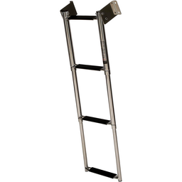Seachoice Telescoping Transom Mount Ladder, Stainless Steel, 4 Steps, 300 Lb. Capacity thumbnail-4