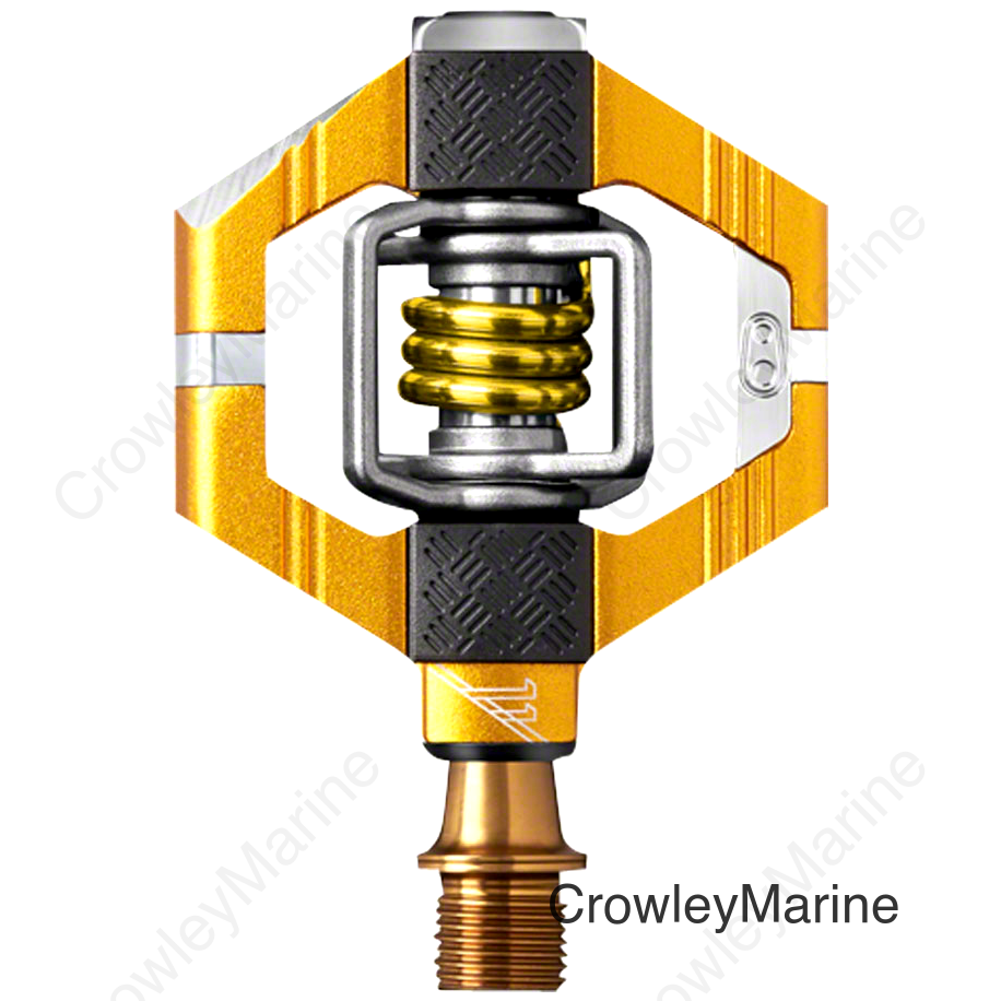 Crank Brothers Candy 11 Pedals - Dual Sided Clipless Aluminum 9/16 Gold
