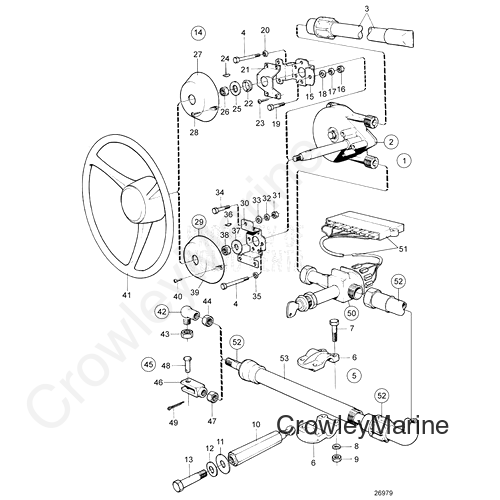 Steering Cable (V2) - Volvo Penta (3848185)
