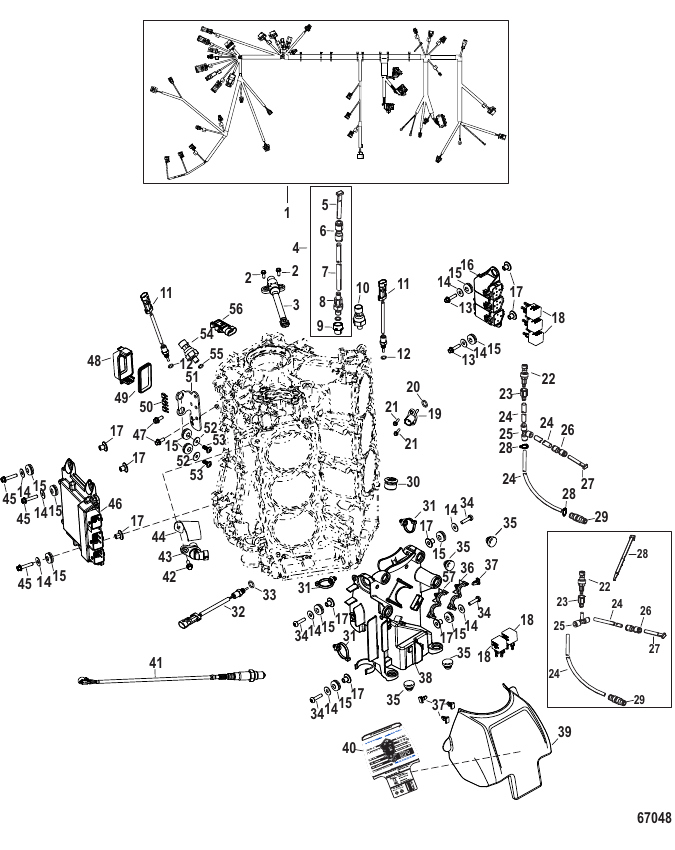 Serial Range Outboard 175 (4-STROKE) (3.4L) (V6) - 2B529482 & Up - Electrical