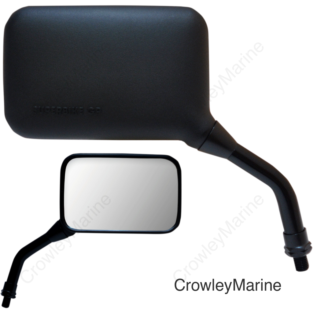 MIRROR PU AX BLK COMP RHY