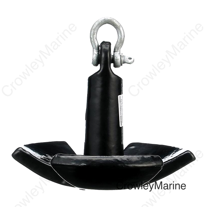 Seachoice River Anchor, Black Vinyl Coated Cast Iron, 30 Lbs.