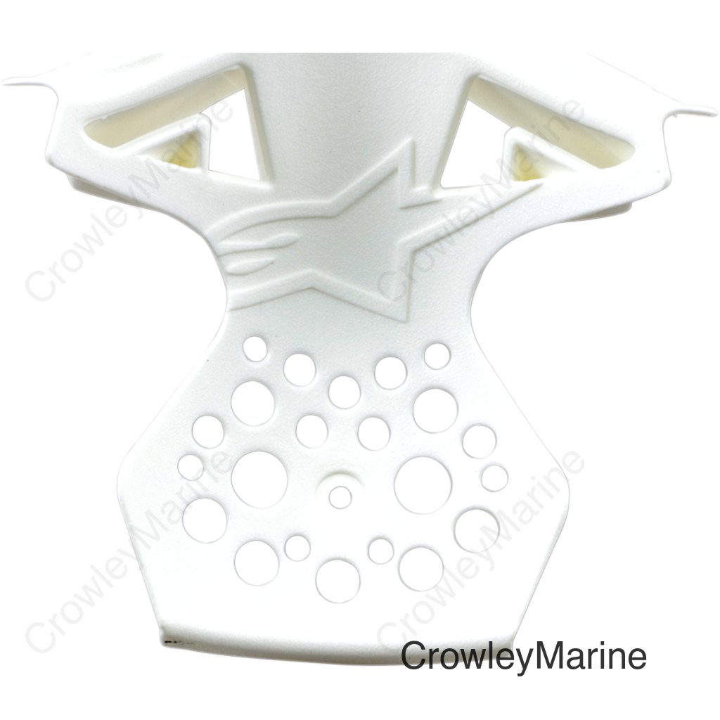 Supertech M8/M10 Chin Vent Frame - Gloss White - XS/S