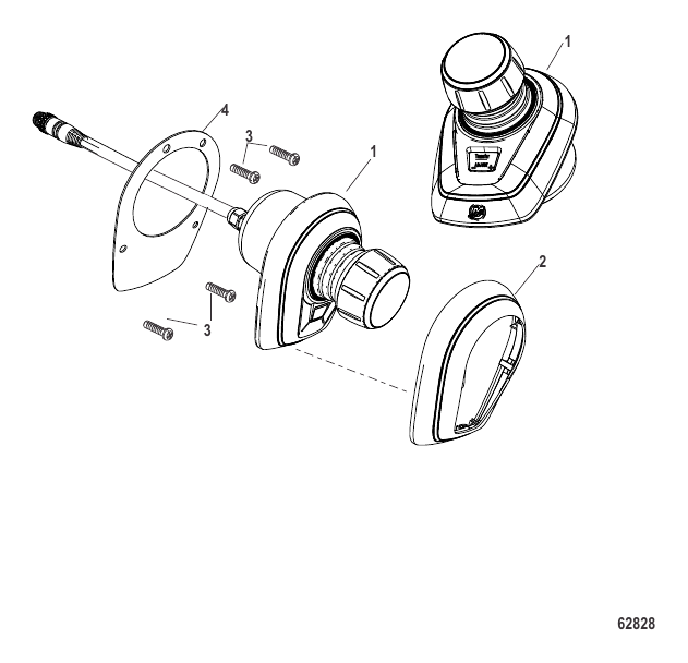 Serial Range Accessories Joystick Piloting - 2017 & Up - Joystick Assembly-Auxiliary