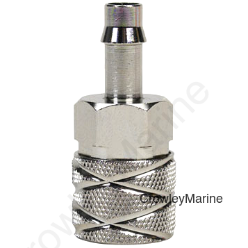5/16" Barb Hose-to-Tank/Engine, Chrome Plated Brass