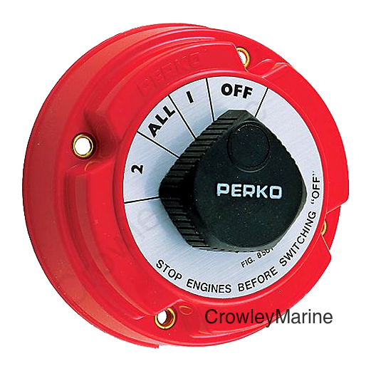 Seachoice 11501 4-Position Battery Selector Switch Without Lock, Bulk