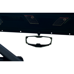 Mirror - Halo R - Rear View w/LED Cabin Light - Rectangle - Black w/Silver Bezel - CF Moto thumbnail-5