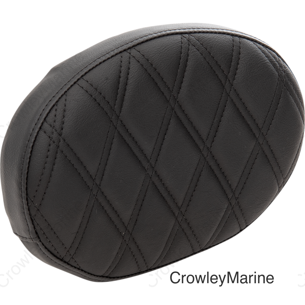 PAD BKRST OVAL DDIA BLK
