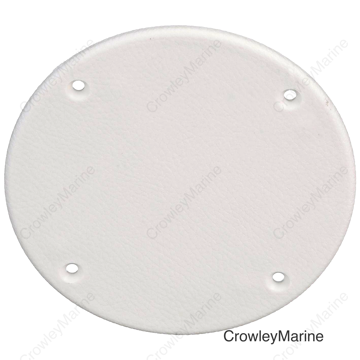 Seachoice Mounted Boat Plate Cover, Arctic White Finish, Up to 4 in.