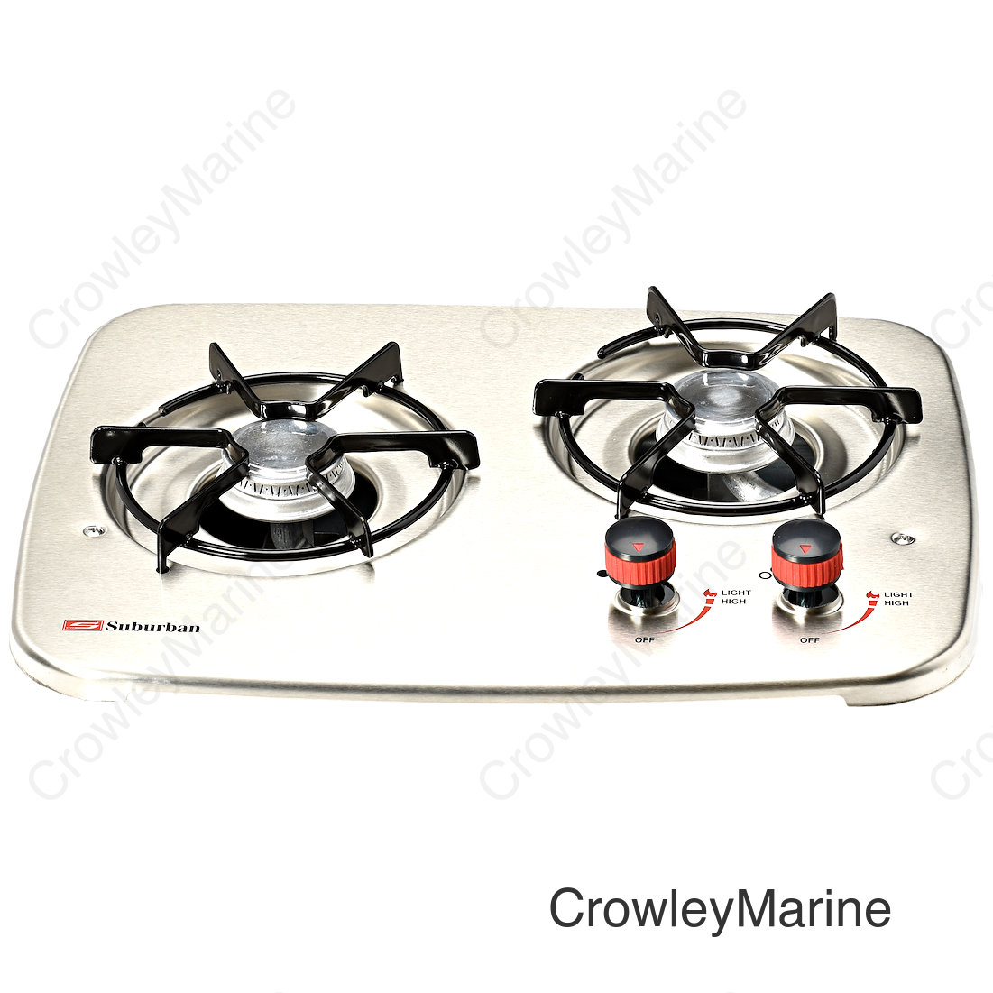 Suburban 3070AST Dual Burner Drop-In Cooktop, Stainless