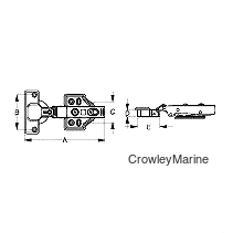 Sea-Dog 2019641 Soft Close Concealed Stainless Steel Cabinet Hinge