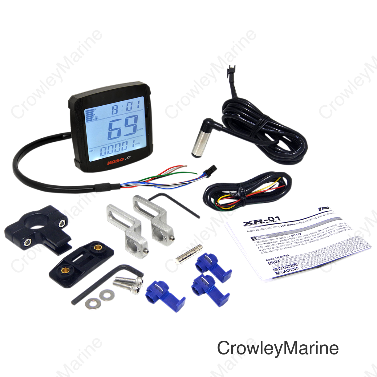 XR-01 Speedometer - 2.94" L x 3.05" W x 0.94" D