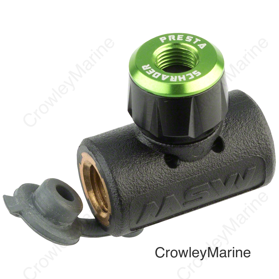MSW Windstream Push 100 Inflator Head Silver