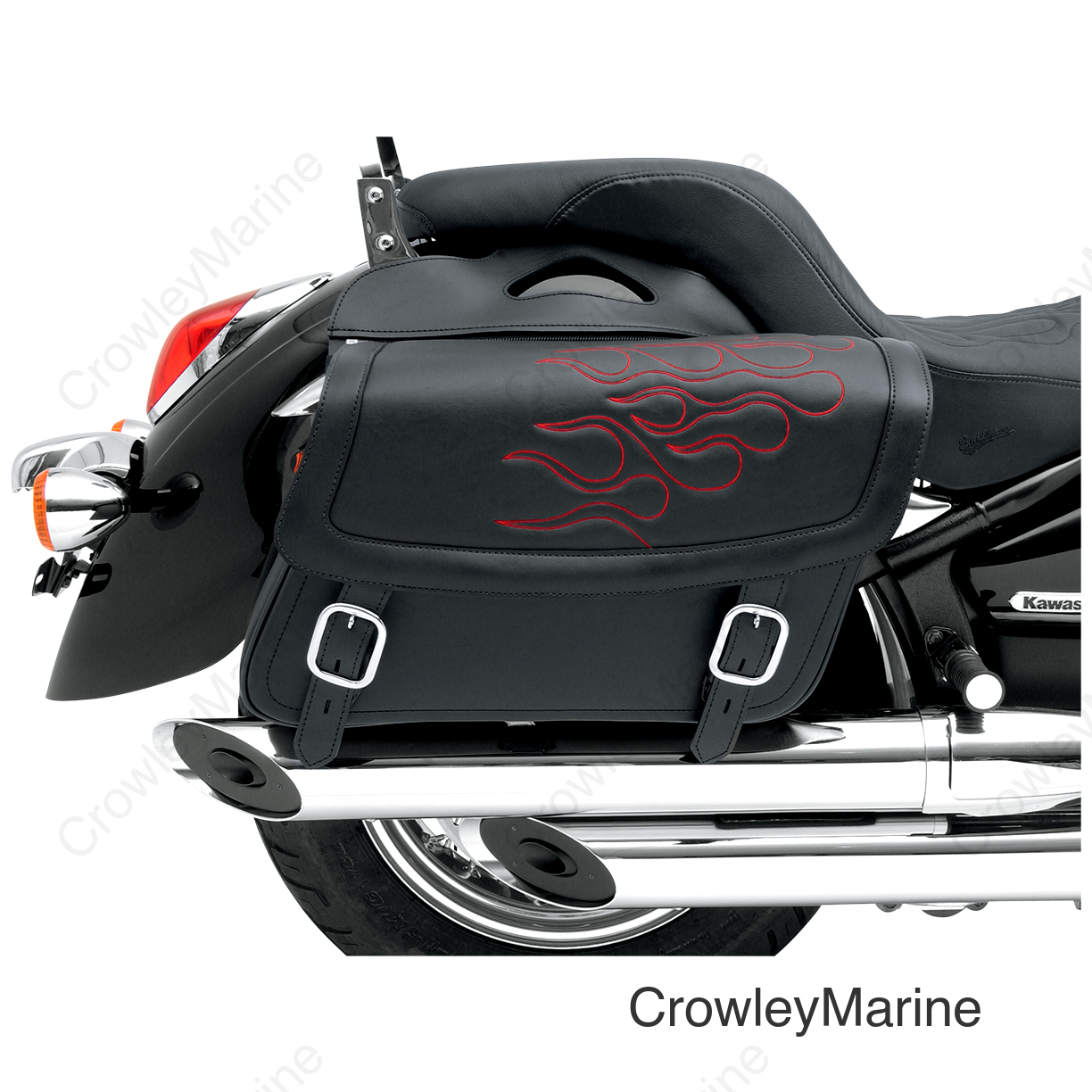 Flame Saddlebag - Red - Medium