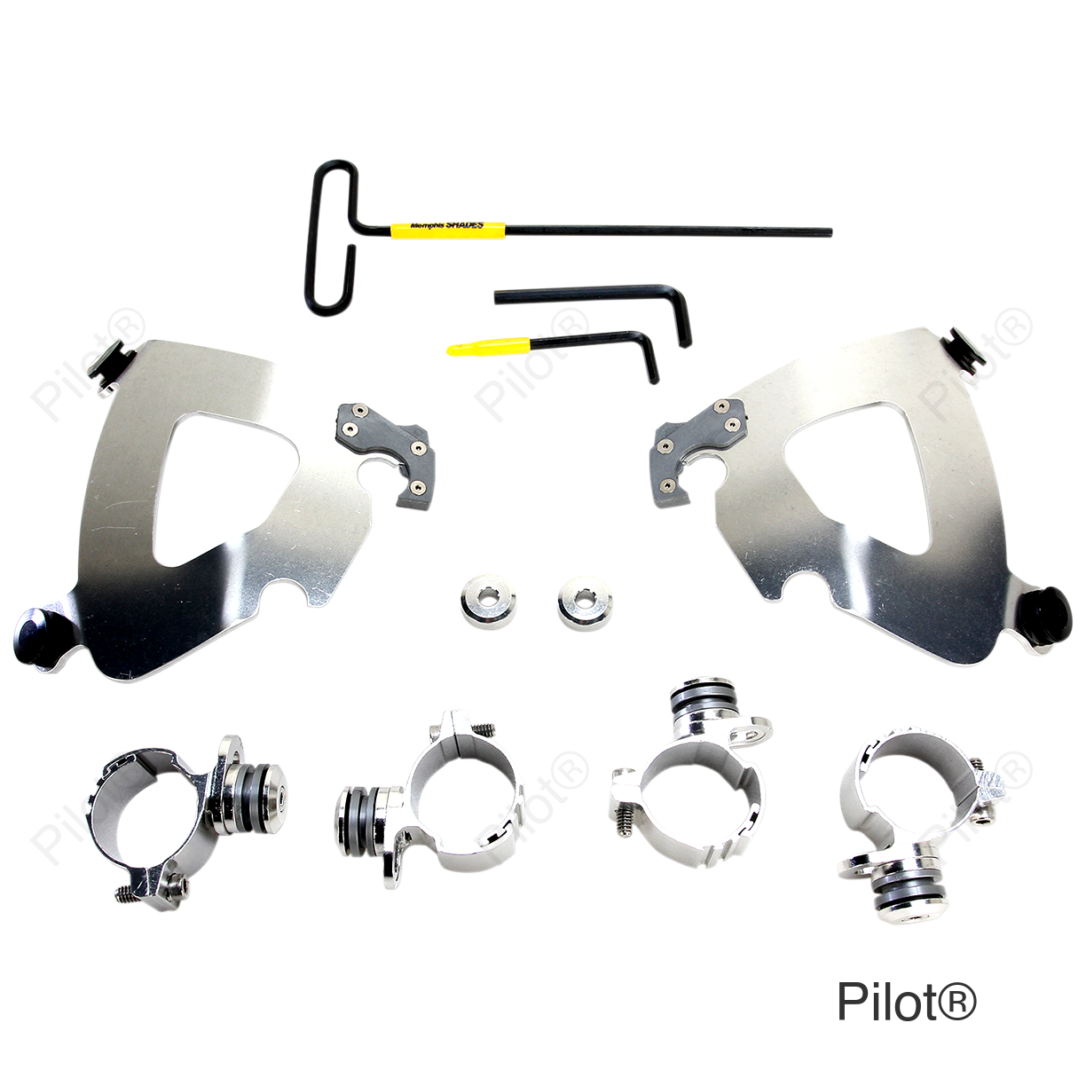 Gauntlet Mounting Kit - Polished - XL1200