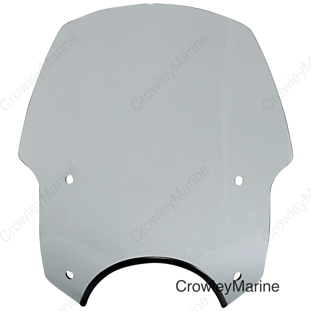 Alley Cat Windshield - 9" Headlight Cut Out - Black Smoke