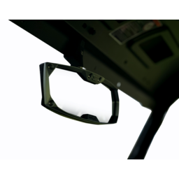 Mirror - Halo R - Rear View - Rectangle - Black w/Silver Bezel - CF Moto thumbnail-7