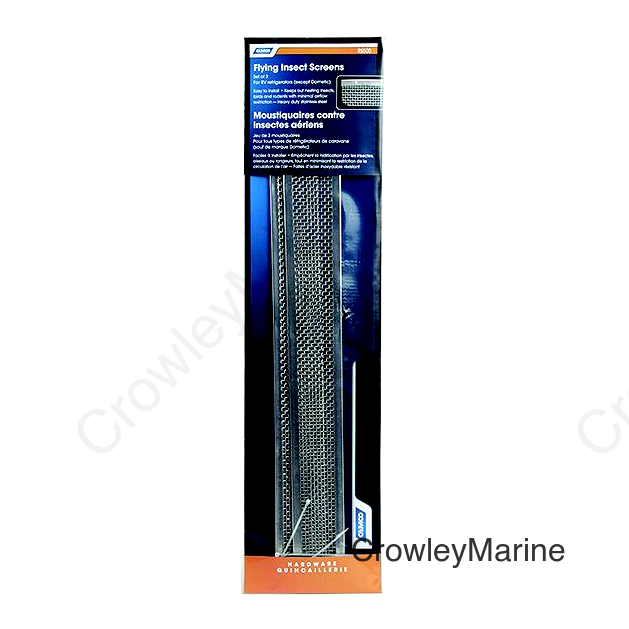 Camco 42148 Flying Insect Screen For Refrigerators with 19-3/4" Louver Openings (except Dometic), 3/pk