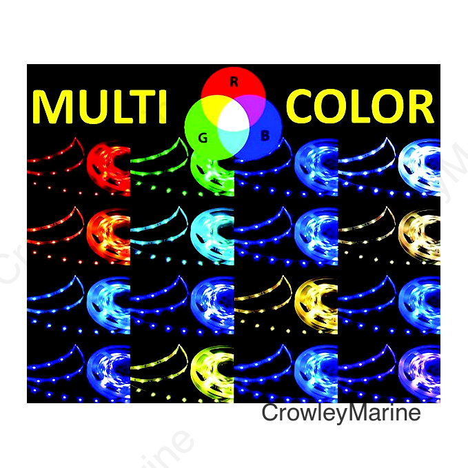 TH Marine LED RGB Color Changing Flat Rope Light, 20'