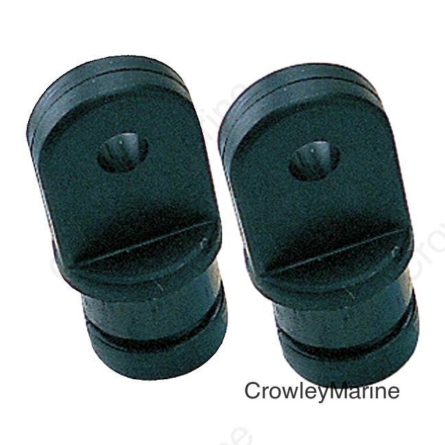 Internal Eye End, 7/8" Black, Pair